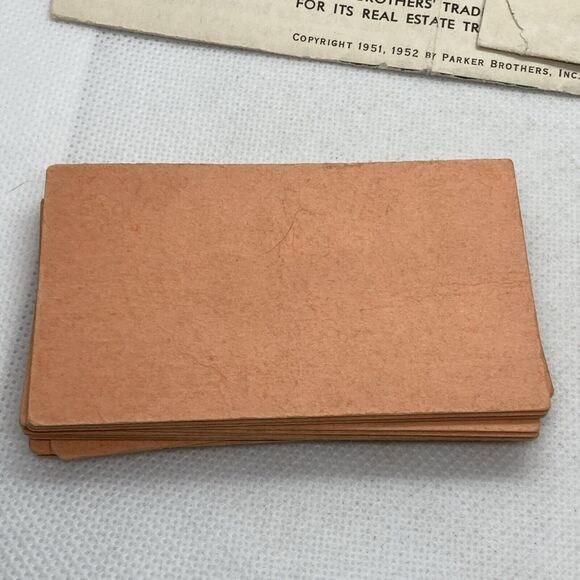 Vintage 1954 Parker Bros Monopoly Deeds Chance Missing One‎ Community Chest Card - Picture 7 of 15